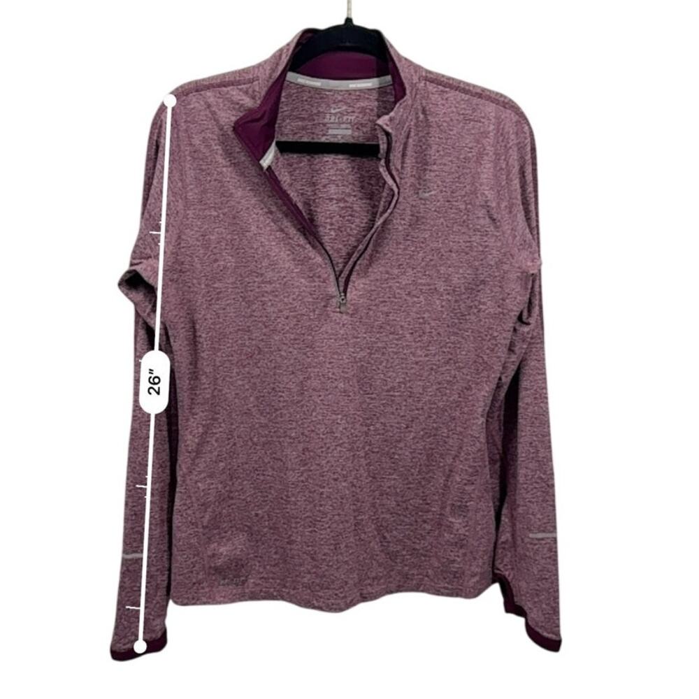 Just in 💫| Nike Red Zip Up Thumb Hole Sweatshirt sz M - Picture 11 of 11
